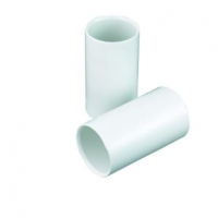 Wickes  Wickes Straight Coupling - White 25mm Pack of 2