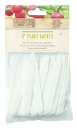Gardman Pointed Plastic Anti Rot Plant Labels - 4in - 100mm