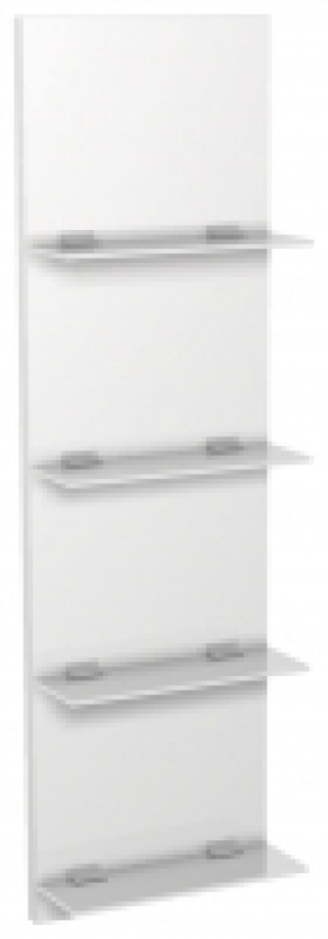 Wickes  Wickes Vienna White Glass Shelving Unit - 300 x 1072mm