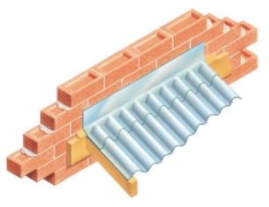 Wickes Clear PVCu Corrug Wall Flashing &pound;10.00