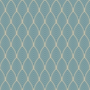 Wickes  Superfresco Easy Bercy Blue Geometric Wallpaper - 10m