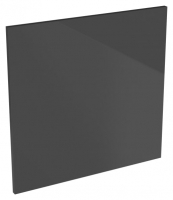 Wickes  Orlando Dark Grey Gloss Slab Appliance Door (C) - 600 x 584m