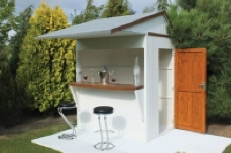 Shire 6 x 4ft Apex Roof Dip Treated Garden Bar & Store
