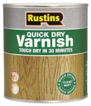Wickes  Rustins Quick Dry Varnish - Clear Matt - 1L
