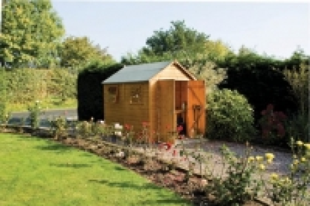 Rowlinson Premier 10 x 6ft Double Door Apex Shed with Openin