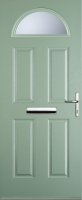 Wickes  Euramax 4 Panel 1 Arch Left Hand Chartwell Green Composite D