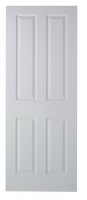 Wickes  Wickes Chester White Grained Moulded 4 Panel FD30 Internal F