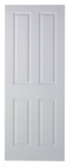 Wickes Chester White Grained Moulded 4 Panel FD30 Internal F