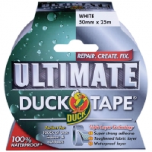 Duck Tape Ultimate White 50mm x 25m &pound;8.50