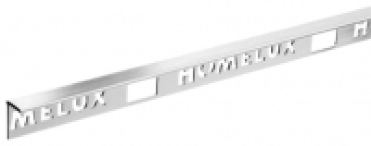 Wickes  Homelux 10mm Metal Straight Stainless Steel Tile Trim 2.44m