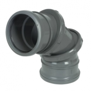 FloPlast 110mm Soil Pipe Adjustable Bend Double Socket 0° to