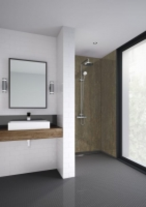 Mermaid Gold Patina Laminate 3 Sided Shower Panel Kit - 900  £740.80