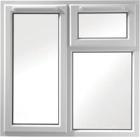 Wickes  Euramax Bespoke uPVC A Rated STF Casement Window - White 800