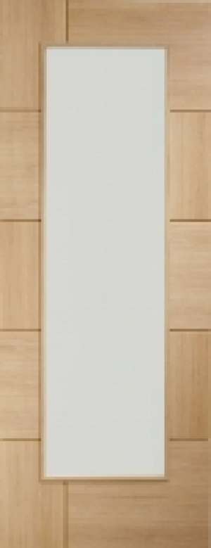 XL Joinery Ravenna Fully Glazed Oak 10 Panel Internal Door -