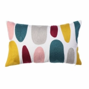Multi Coloured House Beautiful Abstract Domes Cushion - 30x50cm