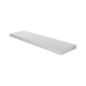 Homebase Mdf Floating Shelf - White Gloss - 900 x 240 x 38mm