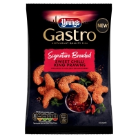 Iceland  Youngs Gastro Signature Breaded Sweet Chilli King Prawns 20