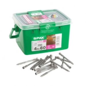 Wickes  Spax Decking Screws - 4.5 x 60mm Pack of 250