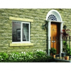 Wickes  White Double Glazed Timber Casement Window - 2-Lite Right Hu