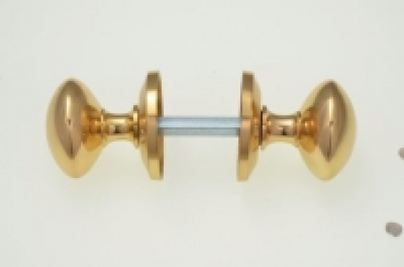 Wickes Victorian Mortice Door Knobs Set - Polished Brass 1 P
