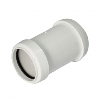 Wickes  FloPlast WP07W Push-Fit Waste Straight Coupler - White 32mm