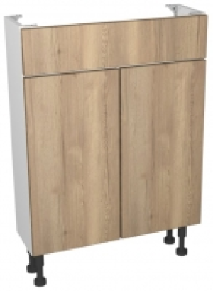 Wickes  Wickes Vienna Oak Compact Vanity Unit - 600 x 735mm