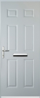 Wickes  Euramax 6 Panel Right Hand White White Composite Door - 920 