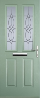 Wickes  Euramax 2 Panel 2 Square Left Hand Chartwell Green Composite