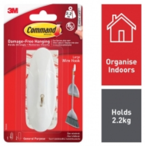 Command White Large Wire Hook £3.99