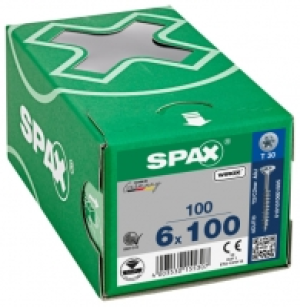Wickes  Spax Tx Countersunk Wirox Screws - 6x100mm - Pack Of 100
