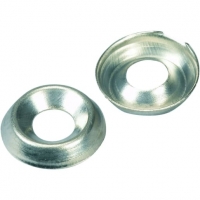 Wickes  Wickes Nickel Screw Cup Washers - No.10 Pack of 20