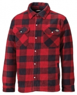 Dickies Red Portland Checked Padded Shirt L £35.00