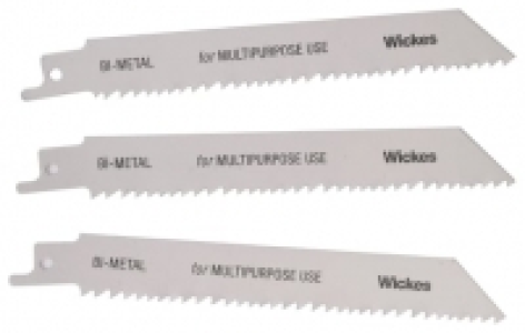 Wickes Multi Purpose Reciprocating Saw Blades 150mm - Pack o