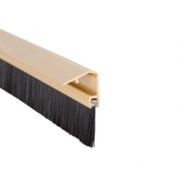 Wickes  Wickes Concealed Fixing Door Brush Draught Excluder Gold Eff