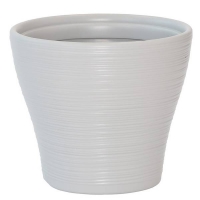 Homebase Lightweight Plastic Small Hereford Planter in Cool - Grey