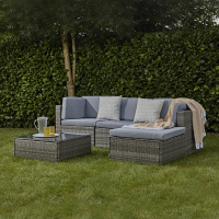 HomeBargains  The Outdoor Living Collection: 5 Piece Corner Sofa Set