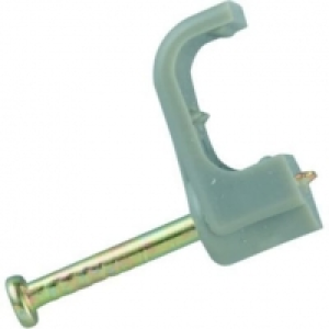 Wickes  Wickes Twin & Earth Cable Clips - Grey 2.5mm Pack of 50