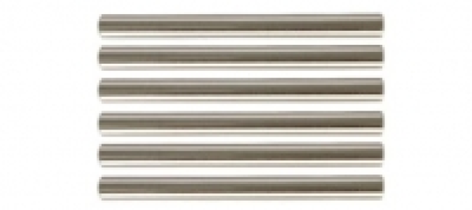 Wickes T Bar Door Handle - Brushed Nickel 135mm Pack of 6