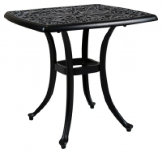 Wickes  Charles Bentley Cast Aluminium Small Garden Side Table - Bla