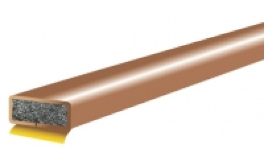4FireDoors Intumescent Fire Seal - Brown 10 x 4mm Single Doo