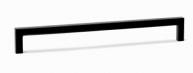 Wickes Elgin Square Strap Handle - Matt Black 128mm
