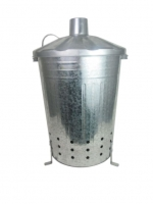 Wickes  Galvanised Steel Garden Incinerator - 80L