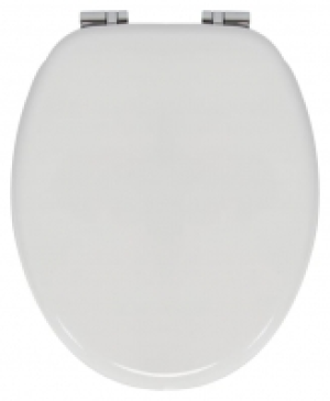 Wickes  Wickes Soft Close Moulded Wooden Toilet Seat - White