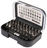 Wickes  Wickes 31 Piece Screwdriver Bit Set & Case
