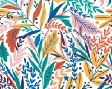ohpopsi Tropical Patterned Leaves Wall Mural - XL 3.5m (W) x £85.00
