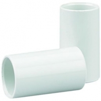 Wickes  Wickes Straight Conduit Coupling - White 20mm Pack of 4