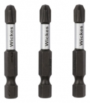 Wickes  Wickes Impact Screwdriver Bit PH3 - 50mm - Pack of 3