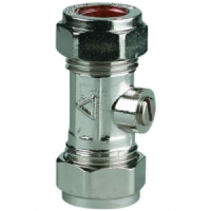 Wickes  Primaflow Chrome Plated Isolating Valve - 15mm