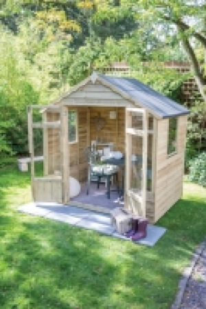 Forest Garden Oakley 7 x 5ft Double Door Summer House with A