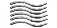 Wickes  Wickes Wave Door Handle - Polished Chrome 108mm Pack of 6